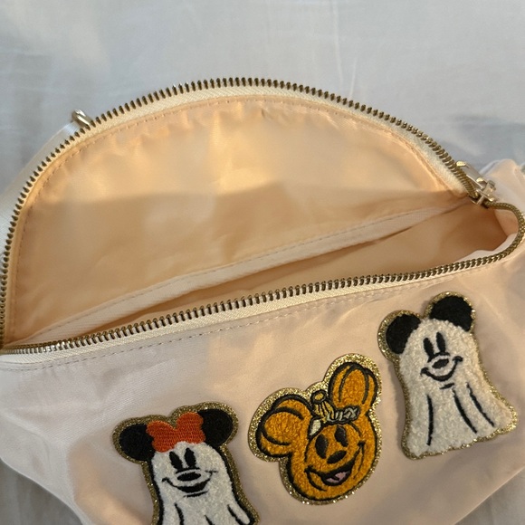 Disney White Belt Bag with Cartoon Patches - Picture 3 of 6